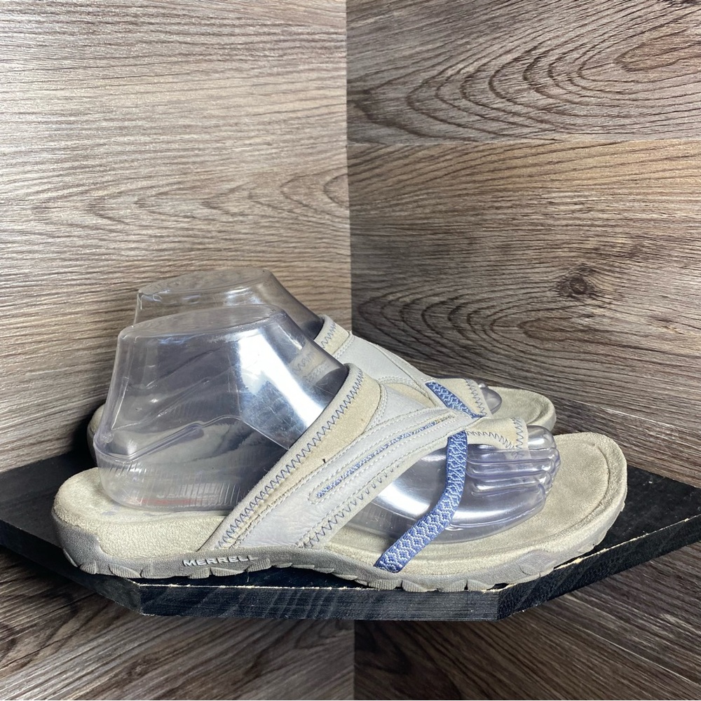 Merrell sleet grey purple sandals